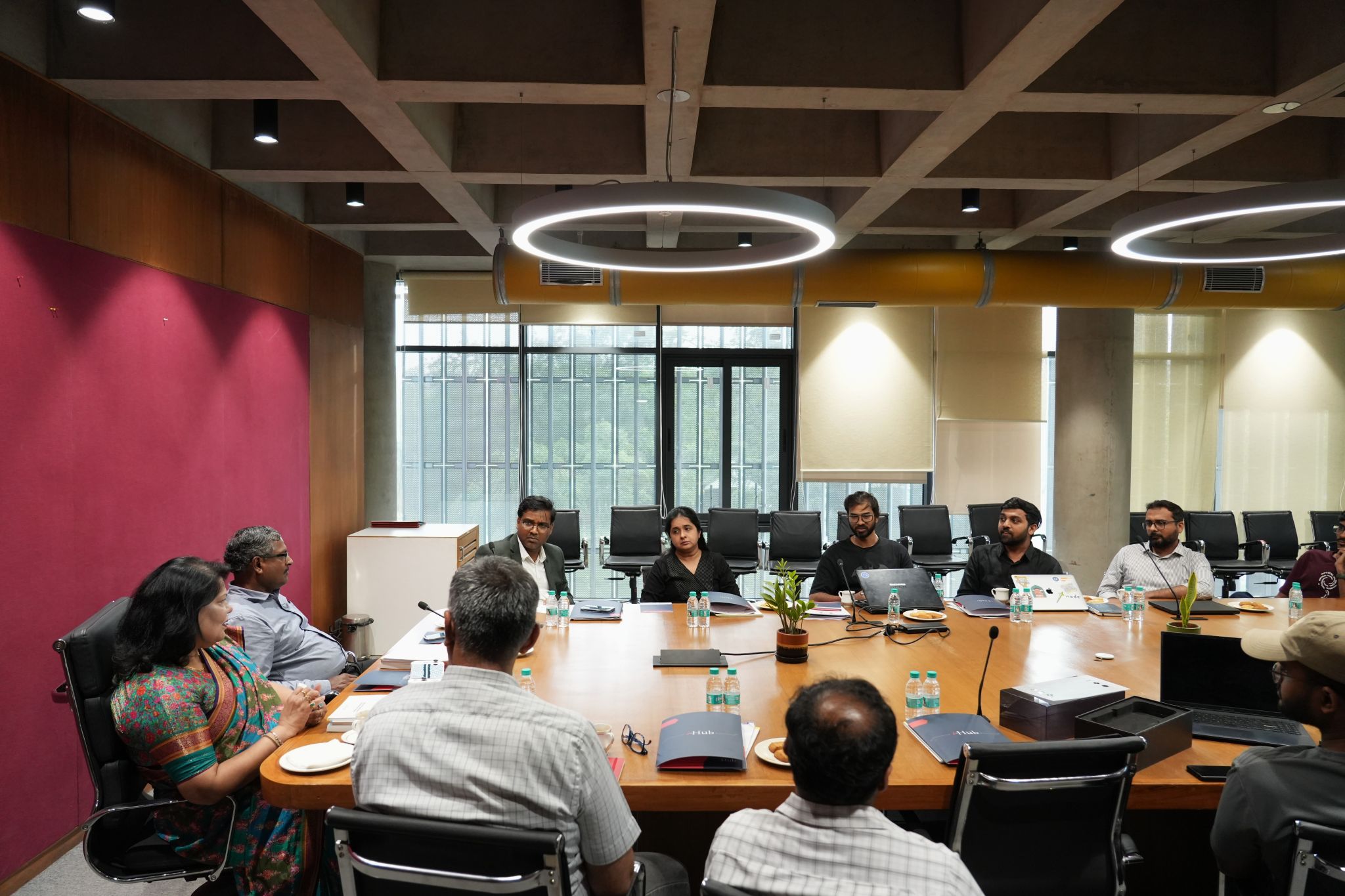 i-Hub Gujarat Hosts Leadership Visit from IIM Shillong and IIM Sambalpur Directors