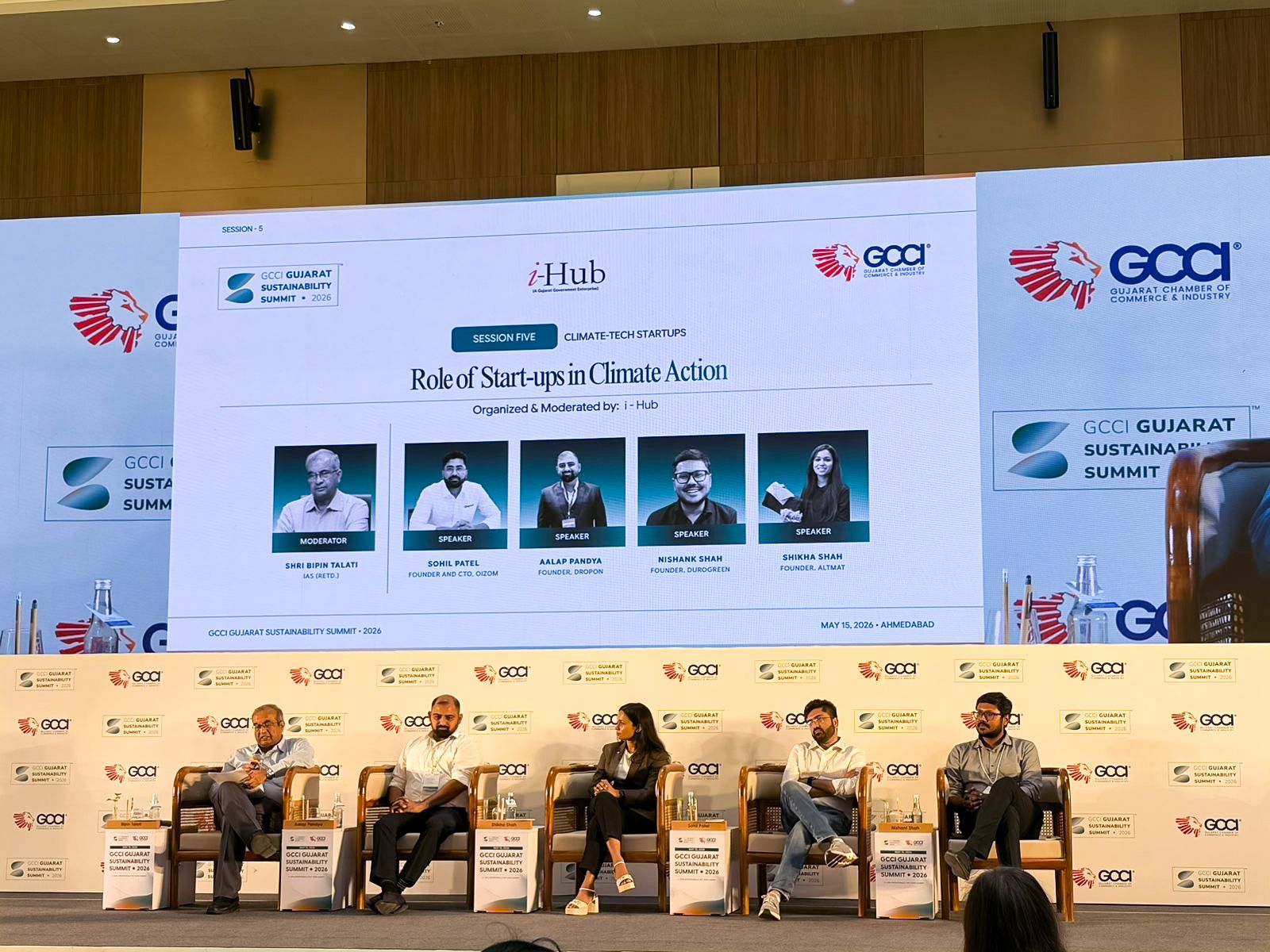 i-Hub Gujarat Startups Featured at GCCI Gujarat Sustainability Summit 2026